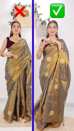 How to fix your open pallu perfectly|#sareedraping #fashion - YouTube Open Saree Style, Drapping Saree Designer, Saree Draping Hacks, Saree Pallu Draping Styles, Open Pallu Saree Draping, Simple Look In Saree, Cotton Saree Draping Styles, Open Pallu Saree Style