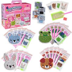 the beaded kits are ready to be used in crafts and sewing projects for children