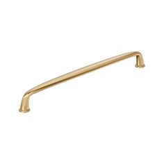 a brass handle on a white background