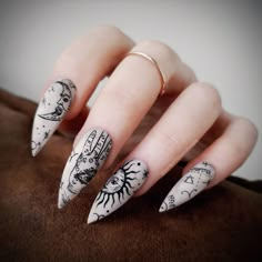 January Nail Designs, Witchy Nails, January Nails, Nail Art For Beginners, Glamorous Nails, Ugly Duckling, Heart Nails, Nails Inspo, Swag Nails