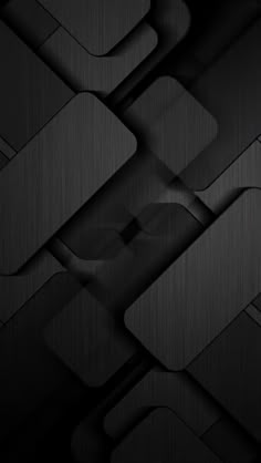 an abstract black and white wallpaper with some squares on the bottom, one in the middle