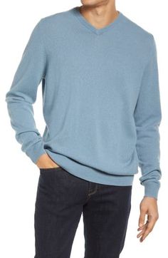 A classic in every way and oh so comfortable, this luxe cashmere V-neck sweater is one you'll want in every color. 29" length (size Large Tall) 100% cashmere Dry clean Imported Every Color, Cashmere Sweater, V Neck Sweater, Cashmere Sweaters, Vneck Sweater, Chambray, Neck Sweater, Cashmere, Nordstrom