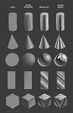 different shapes and sizes of metal on a black background