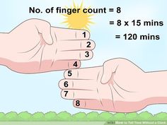 two hands pointing at each other with the numbers on their fingers in front of them