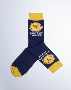 Men's Don't Duck With Me Funny Crew Socks Novelty Cotton Socks For Winter, Novelty Cotton Winter Socks, Winter Novelty Cotton Socks, Funny Blue Socks For Gift, Funny Socks For Men, Free Mail Order Catalogs, Mail Order Catalogs, Free Mail, Bold Words