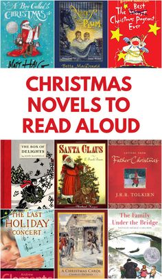 christmas novels to read aloud for kids and adults, including the santa claus story book