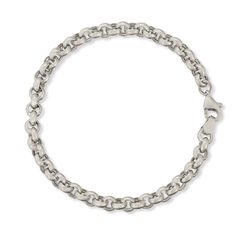 This chunky, chain-link bracelet is the ultimate statement maker. Wear it alone or layered with mixed-Color bracelets. Available in 7" or 7.5" In stock bracelets will ship within 3 business days