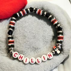 🛒This "Chillin" Penguin Bracelet is perfect to celebrate Christmas 🎅🏼 ️🐧 Super Cute & Trendy bracelet! You can create unique stacking bracelets to match any outfit with other Beaded Monarch bracelets or wear this as a standalone statement piece. All bracelets are HANDMADE with love, hustle and care by myself, Aimee. They are always limited edition and one-of-a-kind ❤️ ✂️Design & 🧵Materials = Heishi Clay Beads, 6mm Faceted Bicone Beads, Metal Spacers, Clay Beads &  Elastic Stretch Cord  This bracelet is pre-sized to  7 inches. Please list in the personalization box, if you need a different size. 📏Sizing = Please Ensure to Measure Your Wrist for an Accurate Size Add 1/4" to your wrist size for a snug fit. Add 1/2" to your wrist size for a comfort fit. I recommend a snug fit for these b Diy Penguin, Penguin Bracelet, Beaded Projects, Trendy Bracelet, Photo Care, Bracelet Christmas, Trendy Bracelets, Stacking Bracelets, Christmas Bracelet