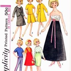 an image of women's dress and jacket sewing pattern