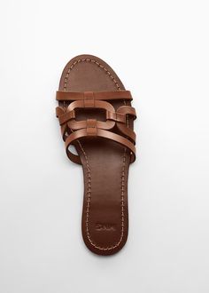 Leather straps sandals - Women | Mango USA Summer Clutch, Leather Strap Sandals, Kitten Heel Sandals, Strap Sandals Women, Strappy Sandals Heels, Buckle Sandals, Shoes Flats Sandals, Wedge Boots, Winter Shoes