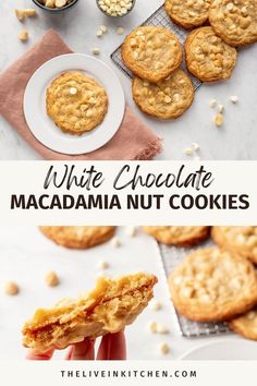 White chocolate macadamia nut cookies are delightfully sweet, tender, and packed with crunchy nuts and creamy white chocolate chips. They're simple to bake at home and perfect for when you're craving a special treat.