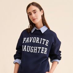 Rent Collegiate Oversized Sweatshirt from Nuuly Rent. Pick 6 for $88/month. Free shipping + returns. Collegiate Style Women, Collegiate Aesthetic Outfits, Trending Sweatshirts, Collegiate Aesthetic, Cricut Embroidery, Collegiate Sweatshirt, Nyc Looks, Sara Foster, Monster High Oc