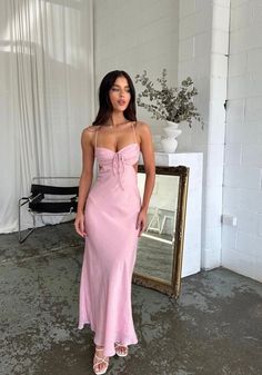 Elegantes Party Outfit, Pink Formal Dresses, Hip Dress