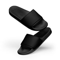 SUMMER WOMEN SLIDES - Women Black Slides - Summer Pool Slides - Women Slide Sandles - Women Beach Slides - Pool slides - Pool Mules Comfortable Black Slip-on Sport Sandals, Black Slip-ons With Removable Insole, Black Round Toe Slip-ons For Beach, Black Slip-resistant Sandals With Round Toe, Black Synthetic Slip-ons For Summer, Black Open Toe Slip-ons, Slip-resistant Black Sandals For Summer, Comfortable Solid Color Slides With Rubber Sole, Black Slide Sport Sandals