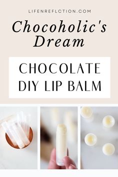 It’s so easy to make this chocolate dessert-worthy lip balm. You’ll be doubling this chocolate lip balm recipe to share with all your chocoholic friends. Chocolate Lip Balm, Live Naturally, Coffee Facial, Diy Chocolate