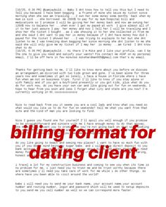 Subscription Billing Format, Btc Format For Client, Camera Billing Format, Celebrity Format For New Client, Hook Up Format Note, Yahoo Format For Video Call, Investment Format For Client 2024, Truck Billing Format, Female Voice Call Format For Client