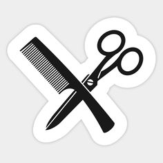 Cosmetology Stickers, Barber Sticker, Scissors Barber, Cosmetology, Product Photos, Cartoon Design, Hard Hats