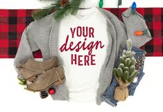 Christmas Tree Sweater, Watch Christmas Movies, Tree Sweater, Jeans Boots, Blanket Sweater, Holiday Sweatshirt, Tee Shirt Designs, T Shirt And Jeans, Christmas Tees