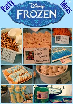 frozen birthday party food and decorations