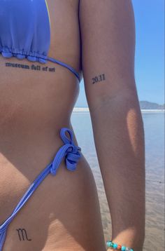 You + Me Back Tattoo, Micro Tattoo Ideas Simple, My Other Half Tattoo, Scandalous Tattoos, Women’s Rib Tattoo, Live A Life You Will Remember Tattoo, Lower Back Tattoos Words, Pleasure Over Matter Tattoo, Small Tattoos On Leg