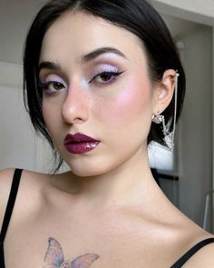 Idea For Closet, Lavender Makeup Looks, Purple Eye Makeup, Makeup To Try, Magical Makeup, Calloway Sisters, Inspiration Tattoos, Simple Makeup Looks, Jamais Vu