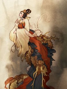 Parental Love, Chinese Woman, Mother Of Dragons, A Goddess, Chinese Painting, Chinese Culture, Gods And Goddesses