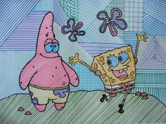 an image of spongebob and patrick from adventure time