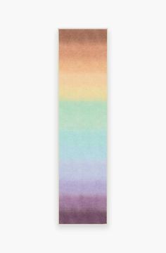 a bookmark with a multicolored ombretta on the front and back