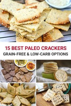 15 best paleo crackers grain - free and low - carb options for snacks