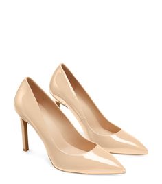 Dancer 95 Pump | Stuart Weitzman Beige Pointed Toe Court Shoes With 4-inch Heel, Elegant 4-inch Heel Pointed Toe Heels, Beige Almond Toe Heels With 4-inch Heel, Classic Beige Heels With 4-inch Heel, Elegant Pointed Toe Heels, Elegant High Heel Pumps With Deep Heel Cup, Elegant High Heel Pump With Deep Heel Cup, Medium Width Closed Toe Pumps With 4-inch Heel, Elegant Almond Toe Heels With Sculpted Heel