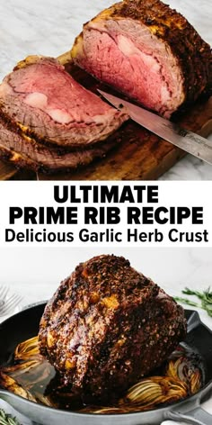 the ultimate prime rib recipe for delicious garlic herb crust