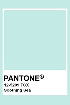 pantone's new color scheme for the 12 - 329 tcx soothing sea