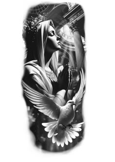 Virgin Mary Tattoo Forearm, Black And Grey Realism Tattoo Design, Realism Tattoo Ideas For Men, Virgin Mary Tattoo Design, Black Grey Tattoo Design, Greece Tattoo, Tattoo Sketch Art, Church Tattoo