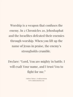 Your praise is powerful. Exalt the Lord, and watch Him perform mighty miracles in your life. #praisethelord #praiseandworship #praise #spiritualwarfare Praise The Lord Quotes, The Bible Movie, Worship Jesus, God Is Amazing, Worship The Lord, Relationship With God, Bible Motivation, Bible Notes, True Identity