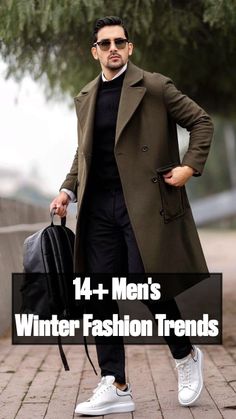 Discover the best mens winter fashion trends in 2024. Stay stylish and warm with our essential looks and expert tips for the season with 13+ great outfits! Cool Fashion Outfits Men, 2024 Men Fall Fashion, Fall Travel Outfit Men, Men’s Long Black Coat Outfit, Winter 2024 Mens Fashion Trends, Men’s Trench Coat Outfit Casual, Mens Trending Outfits 2024, Mens Fashion Winter 2024, Gray Timberland Boots Outfit