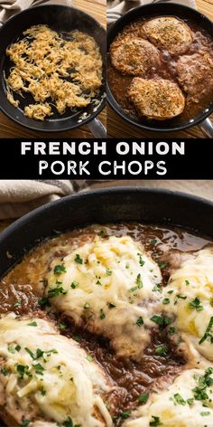 These one-skillet French Onion Pork Chops are incredibly easy to make with only a handful of simple ingredients! This dish is both comforting and elegant, making it perfect for a family dinner or to impress your guests for a special occasion.