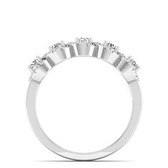 This 5 Stone Halo Diamond Ring is a stunning piece of fine jewelry that adds a touch of elegance to any outfit. Adorned with sparkling diamonds in a halo setting, this ring is sure to catch the eye. Perfect for special occasions or everyday wear, this ring is a timeless and classic addition to any jewelry collection. Metal: 14K Gold Setting Type: Prong Rhodium Finish: Yes, on White Gold Natural Diamond Details: Weight: 0.73 Quantity: 53 Average Cut: Very Good Average Color: G-H Average Clarity: Anniversary Halo Ring With Cluster Center Stone, Anniversary Cluster Halo Ring With Center Stone, Cluster Moissanite Ring With Halo Design, Anniversary Halo Cluster Ring In Moissanite, White Diamond Cluster Ring With Halo, White Diamond Cluster Ring With Halo Design, Cluster Halo Design Ring For Anniversary, Dazzling Diamond Ring With Halo Setting For Anniversary, Anniversary Diamond Cluster Ring With Halo Setting