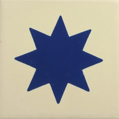 a blue star on a white background