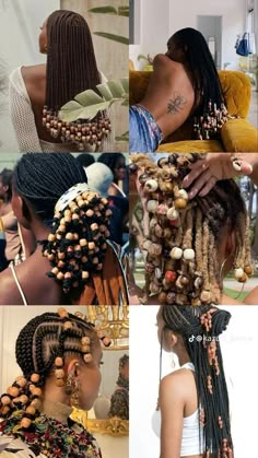 Beautiful Black Hair, Cute Box Braids Hairstyles, Braids With Beads, Locs Hairstyles