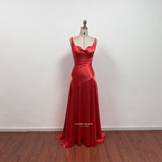 This dress can be made to order in custom size. I have some stock for size US2, US4, US6, US8, US10. For custom size, please message me your bust/waist/hips measurements and your height. Below are the measurements of standard size 2 to size 10 in inches: Size 2(inches): Bust=32 Waist=25 Hips=35 Height=65 Size 4(inches): Bust=33 Waist=26 Hips=36 Height=65 Size 6(inches): Bust=34 Waist=27 Hips=37 Height=65 Size 8(inches): Bust=35 Waist=28 Hips=38 Height=65 Size 10(inches): Bust=36 Waist=29 Hips=39 Red Fitted Floor-length Satin Dress, Fitted Floor-length Satin Dress, Red Evening Dress With Fitted Bodice For Banquet, Red Fitted Bodice Evening Dress For Banquet, Red Fitted Satin Dress For Prom, Elegant Fitted Red Bridesmaid Dress, Red Fitted Satin Dress For Formal Occasions, Red Fitted Bridesmaid Dress For Banquet, Red Satin Bridesmaid Gown