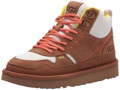 PRICES MAY VARY. Suede and textile upper Treadlite by UGG outsole for comfort Textile lining Cushioned foam footbed Textile sockliner Ugg Highland, Ugg Store, Sneaker Outfits Women, Comfy Sneakers, Crossfit Shoes, Ugg Women, Fashion Shoes Flats, Chic Heels, Latest Sneakers