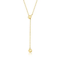 Ross-Simons - 10kt Yellow Gold Lariat-Style Necklace. Canaria fine jewelry. Perfect for everyday wear, these genuine 10kt gold wardrobe essentials are fashionable, fun and designed to last a lifetime. Strong and durable, our collection of gold classics is always a great value. This handcrafted 10kt yellow gold cable-chain necklace features a sliding mechanism that can be adjusted to create different drop lengths, like a lariat. 10kt yellow gold lariat-style necklace. Gold Wardrobe, Sliding Mechanism, Diamond Anklet, Italian Gold Jewelry, Lariat Style Necklace, Mixed Metal Bracelets, Pearl Strands Necklace, Pearl Anklet, Mixed Metal Earrings