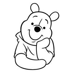 winnie the pooh bear coloring pages for kids to print out and color on with