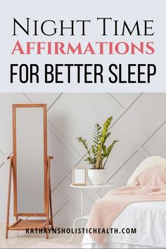 Try these affirmations at night for better sleep and a positive mindset. This will put you into a feel good state filled with gratitude and help you fall asleep. Sleeping Hacks, Good Leadership Skills, Routine Checklist