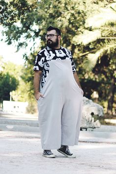 Plus Size Male Fashion Summer, Men Outfit For Summer, Men Onesie, Male Romper, Casual For Men, Plus Size Male