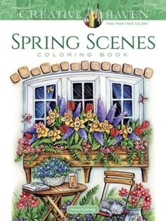 the creative haven spring scenes coloring book