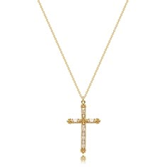 PRICES MAY VARY. Necklace Size: Necklace Chain Length Approx 17.5" + 2" Ext,Cross Pendant Approx 1.45"*0.9". Lobster Clasp Design, Easy To Open and Close Material:These Stunning Exquisite Cross Cz Pendant Necklace Are Filled In 18k Gold and To Ensure a Long Lasting Finish That is No Nickel, No Lead, and Comfortable Occasions: Suitable for Party, Wedding, Work, Dating Or Any Other Special Occasion Mix and Match: Can Be Worn Alone or Layered With Other Chains for Everyday Outfits Warm Tip: Store Y Evil Eye Butterfly, Butterfly Angel, Eye Butterfly, Elephant Pendant Necklace, Faith Jewelry, Lucky Elephant, Elephant Necklace, Gold Cross Necklace, Gold Cross Pendant