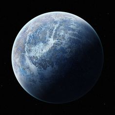 an artist's rendering of the planet in space