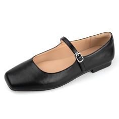 PRICES MAY VARY. Easy-to-clean Upper: Women's flat shoes feature an upper crafted from premium materials, ensuring eco-friendly durability and easy cleaning Convenient to Wear: Slip-on flats with a quick release buckle and adjustable Ankle Strap, making them easy to take on and Off Comfort: Mary Jane shoes feature a padded heel to prevent rubbing and come with premium soft material insoles for all-day comfort without any pressure in any situation Non-slip Durable Sole: Featuring a square heel de Dress Flat Shoes, Flat Shoes Black, 80s Glam, Women's Flat Shoes, Hacks Clothes, Flat Dress Shoes, Womens Mary Janes, Ankle Strap Flats, Dress Flats