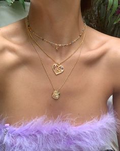 Materials: 18k gold plated brass, cz stones En Route Jewelry, Initial Heart Necklace, Romantic Jewelry, Cherry Earrings, Romantic Jewellery, Gold Heart Necklace, Waterproof Jewelry, Gold Initial, Letter Necklace